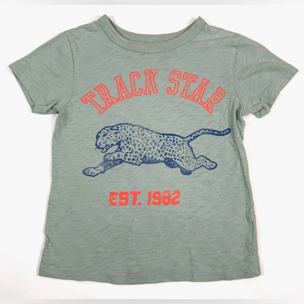 CREWCUTS‎ Girls Graphic Cotton T Shirt Size 6-7 Preppy Casual Nautical